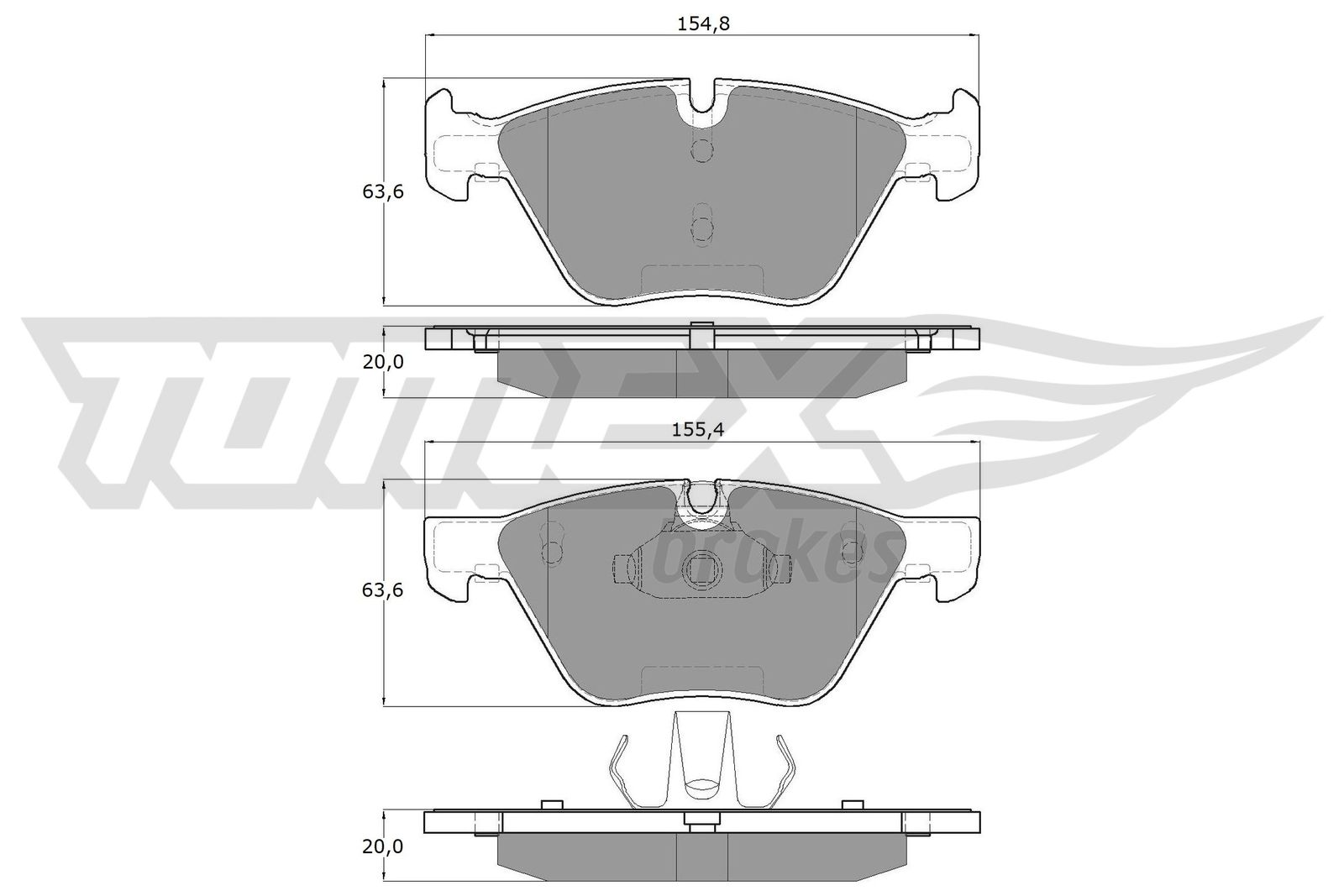 TOMEX Brakes TX 15-09 Sada...